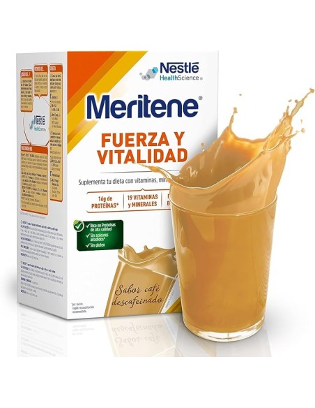 MERITENE BATIDO CAFE DESCAFEINADO 15 SOBRES