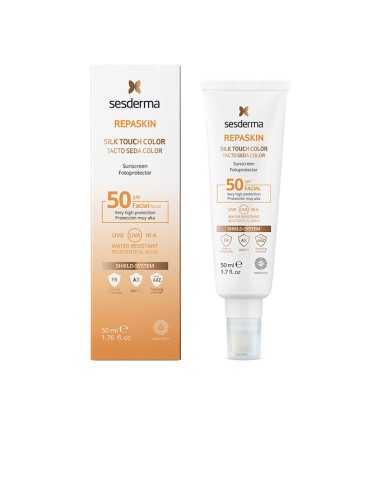 SESDERMA FOTOPROTECTOR SPF 50 FACIAL TACTO SEDA COLOR 50 ml