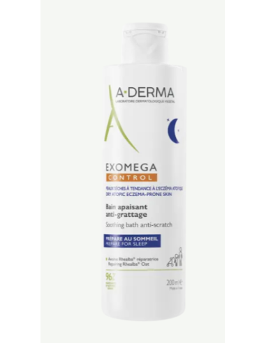 A-DERMA EXOMEGA CONTROL BAÑO NOCHE 200 ML