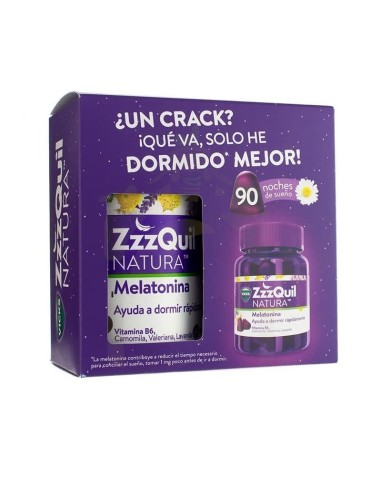 ZZZQUIL NATURA PACK 90 NOCHES DE SUEÑO 60+30 GUMMIES