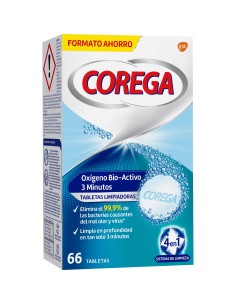 COREGA OXIGENO BIO ACTIVO PASTILLAS LIMPIEZA 66 UDS