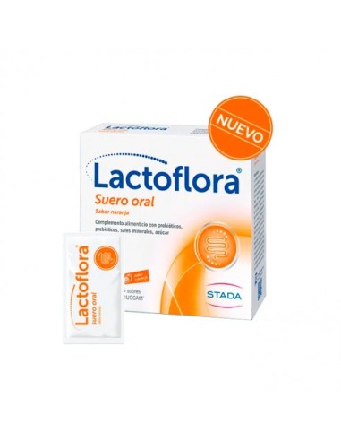 LACTOFLORA SUERO ORAL SABOR NARANJA 6 SOBRES