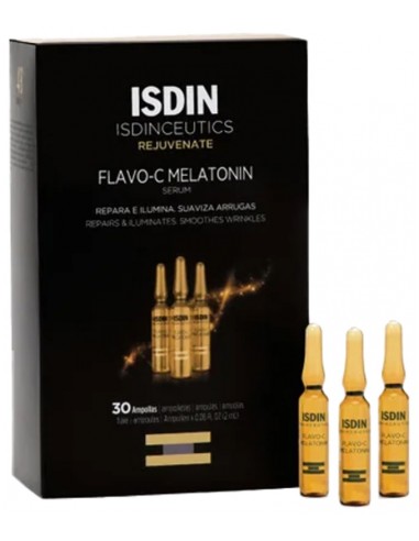 ISDINCEUTICS FLAVO-C MELATONIN SERUM REPARADOR NOCHE  30 AMP