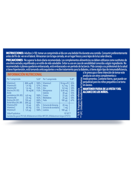 BION 3 ENERGY 50+ FORMATO XL 90 COMPRIMIDOS