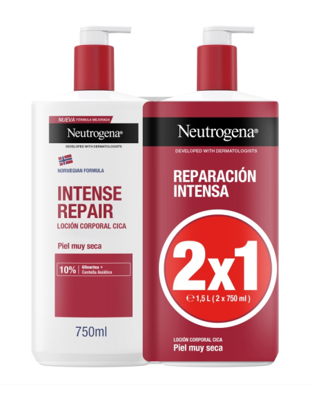 NEUTROGENA DUPLO REPARACION INTENSA PIEL MUY SECA 2x750ML