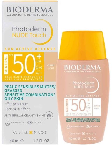BIODERMA PHOTODERM NUDE TOUCH SPF50+ TONO CLARO 40mL