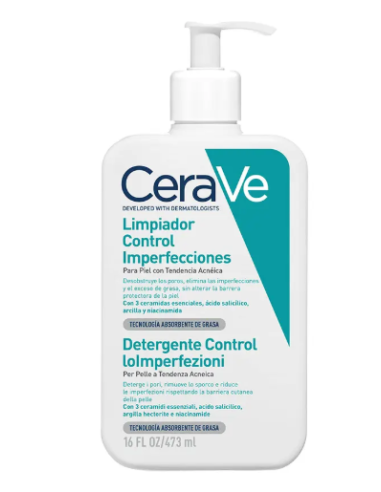 CERAVE LIMPIADOR CONTROL IMPERFECCIONES 473ML