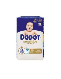 DODOT SENSITIVE TALLA 2 4-8 KG 58 UDS