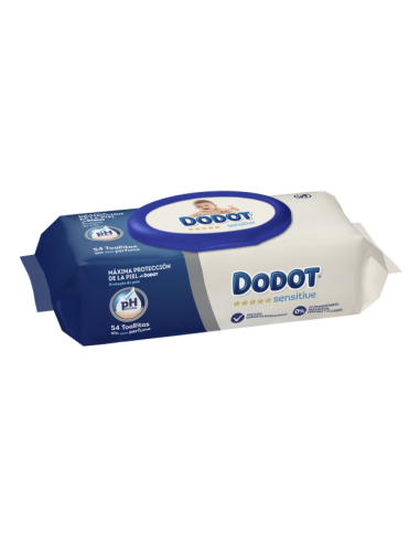 DODOT TOALLITAS SENSITIVE 54 UDS SIN PERFUME