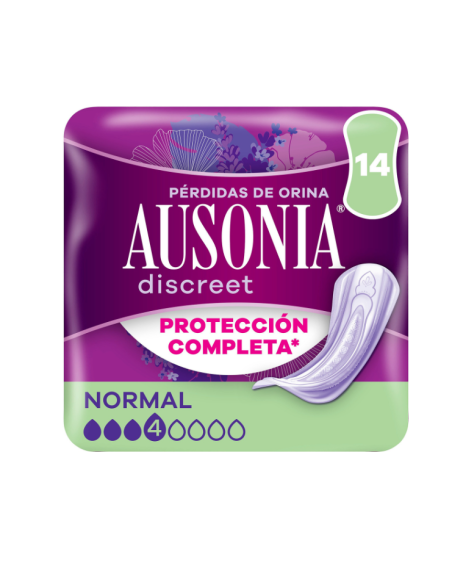 AUSONIA DISCREET PROTECCION COMPLETA NORMAL 14 UDS