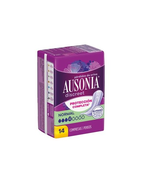 AUSONIA DISCREET PROTECCION COMPLETA NORMAL 14 UDS