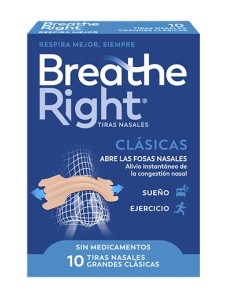 BREATHE RIGHT TIRAS NASALES GRANDES 10 UNIDADES