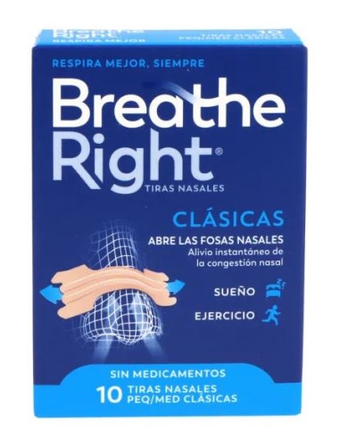RHINOMER TIRAS NASALES CLASICAS PEQ/MED 10 UDS