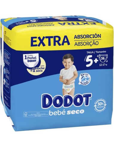 DODOT BEBE SECO TALLA 5 11-16 KG 54 UDS