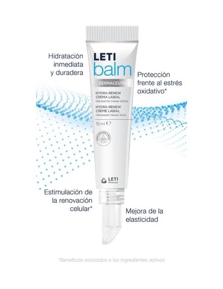 LETIBALM DERMACEUTICS HYDRA-RENEW CREMA LABIAL 15 ML