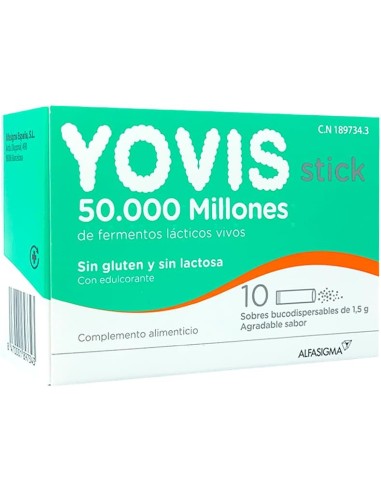 YOVIS COMPLEMENTO ALIMENTICIO 10 STICKS