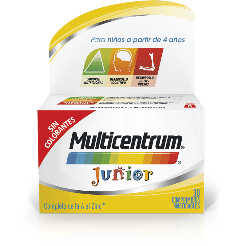 MULTICENTRUM JUNIOR 30 COMPRIMIDOS MASTICABLES